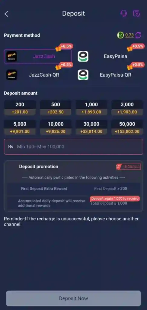 98s Game deposit