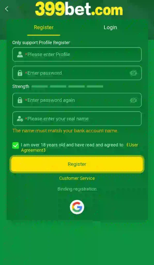 399 Bet Game